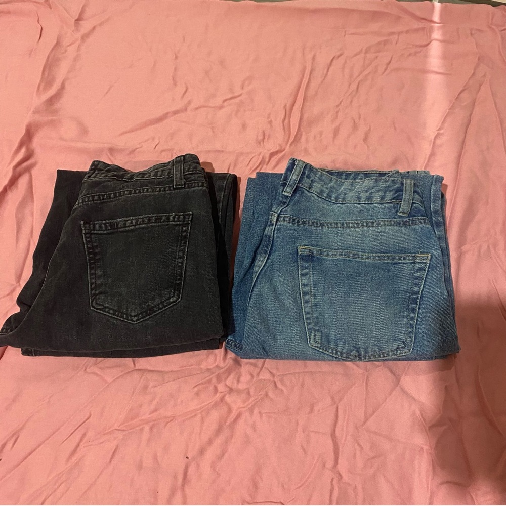 Urban Planet Black and Blue skater Jeans